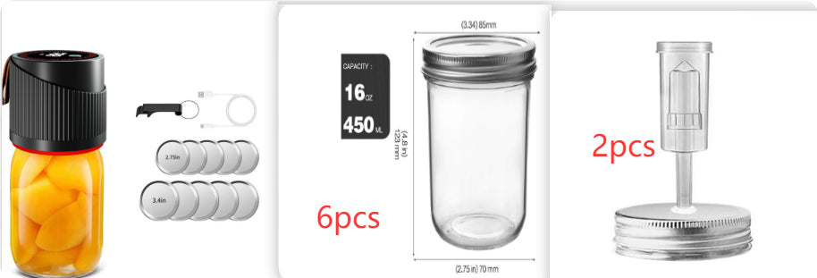 Electric Mason Jar Vacuum Machine Automatic Capper by Baldwin Baby Company
