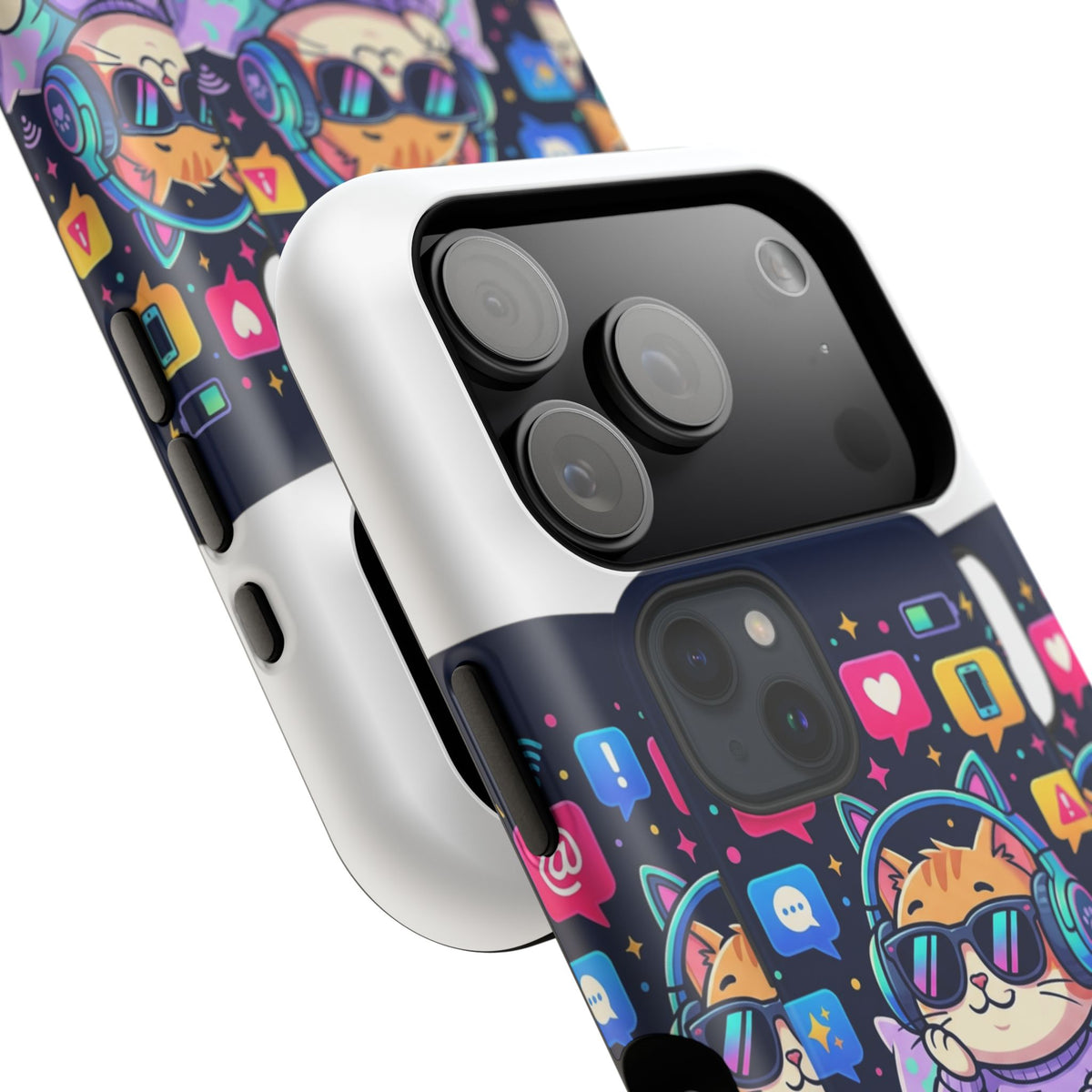 Phone Case — “I’m Not Ignoring You, I’m Recharging” Cute Gaming Cat Magnetic Impact Case by Printify