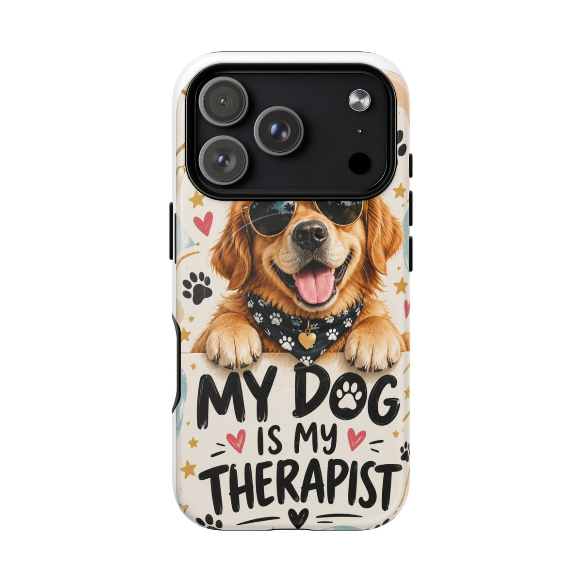 Phone Case — “My Dog Is My Therapist” Cute Dog Magnetic Tough Case by Printify