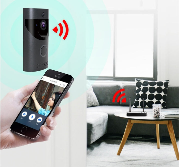 Home alarm smart wifi video doorbell wireless video intercom doorbell mobile phone remote video sea H1 program by Baldwin Baby Company