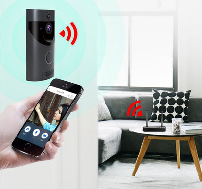 Home alarm smart wifi video doorbell wireless video intercom doorbell mobile phone remote video sea H1 program by Baldwin Baby Company