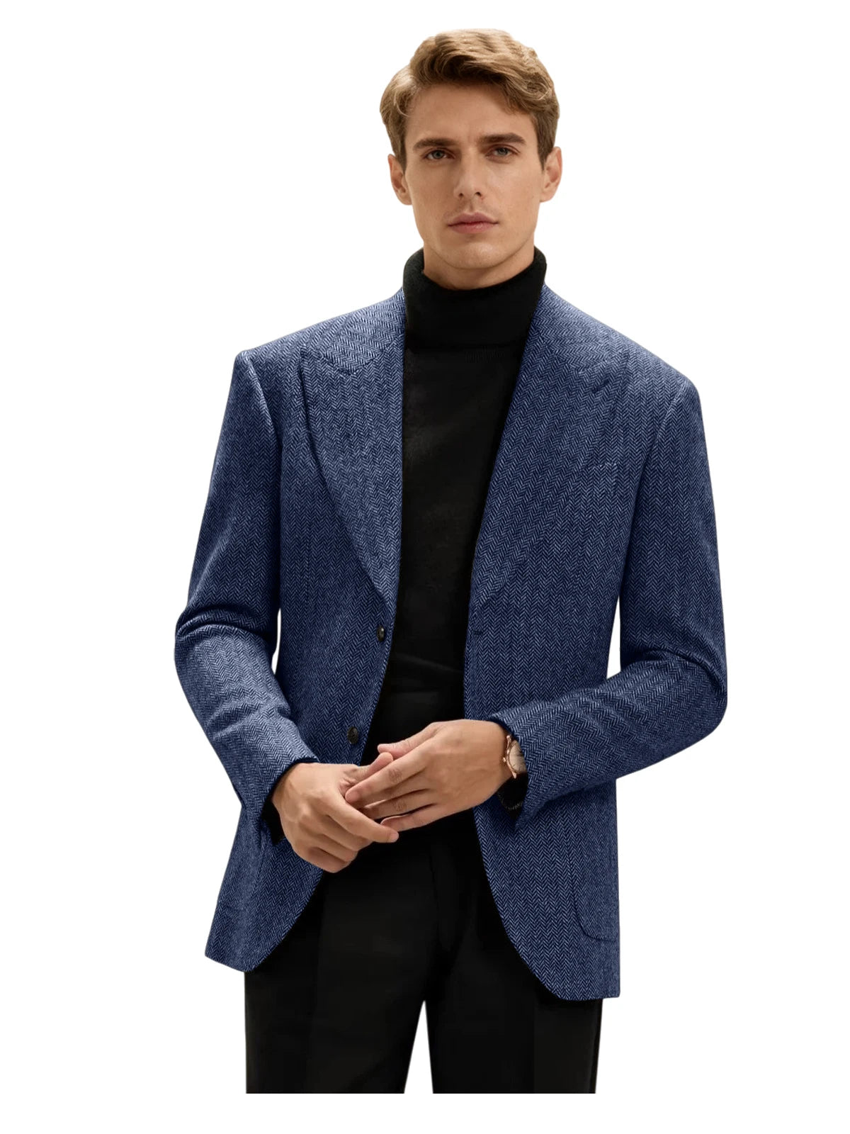 Classic Italian Men's Suit Jacket, Single Breasted, Autumn Winter Retro Warm Suit Men Herringbone Business Casual Men's Clothing by Dralexda Shop