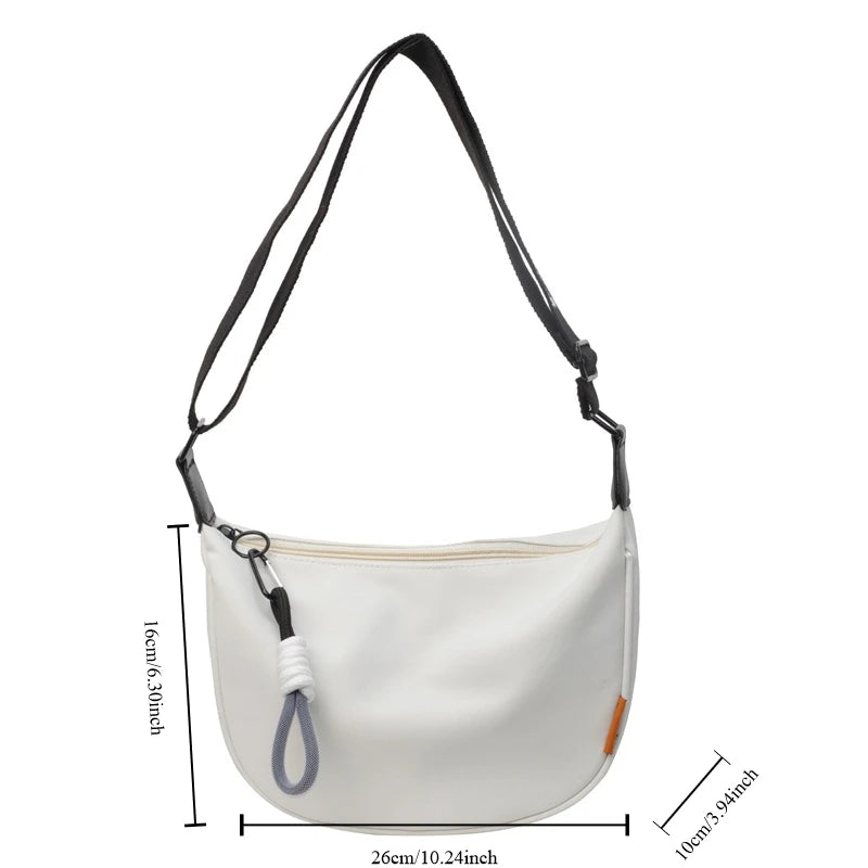 Nancy Tino Nylon Crossbody Bag Women Wide Strap Hobo Purse by Dralexda Shop