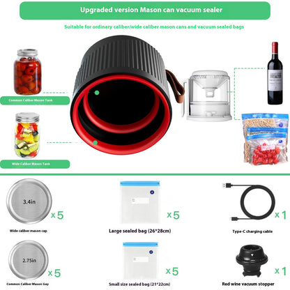Electric Mason Jar Vacuum Machine Automatic Capper by Baldwin Baby Company
