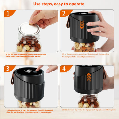 Electric Mason Jar Vacuum Machine Automatic Capper by Baldwin Baby Company