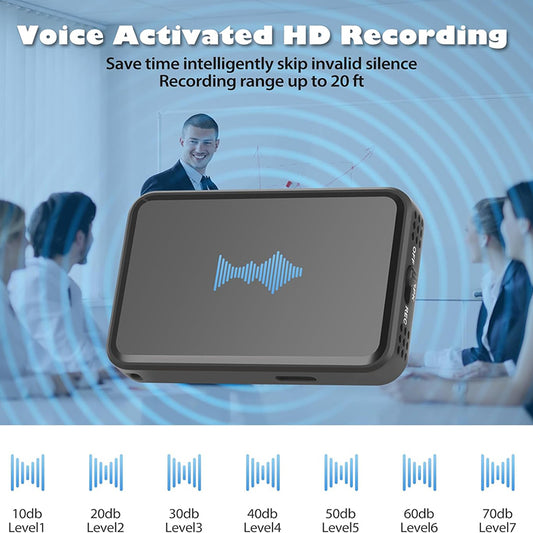 Magnetic Voice Activated Recorder Device,MP3 Voice Records With Microphone,60 Hours Continuous Portable Audio Recorders For Work,Lectures,Meetings,Interviews,Small USB-C Audio Recorder by Baldwin Baby Company